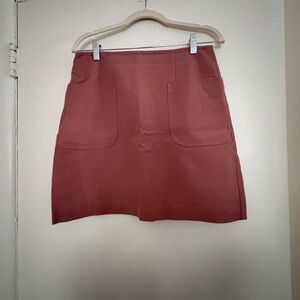 LOFT Dusty Pink Mini Skirt with Pockets